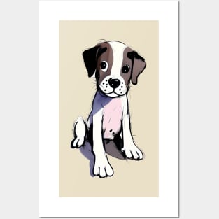 Cute puppy posing Posters and Art